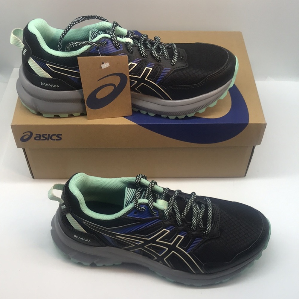 ASICS WOMENŚ TRAIL SCOUT 2 RUNNING SHOES SIZE 7.5 BLACK/BIRCH - Picture 7 of 14